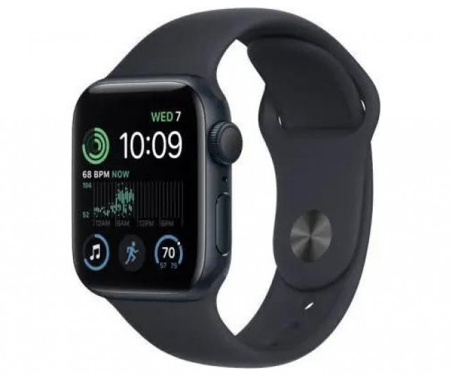 Apple Watch SE 2 GPS 44mm Midnight Aluminum Case with Midnight Sport Band M/L (MNTG3) б/в